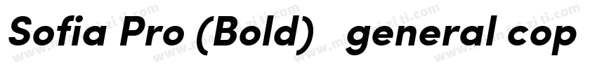 Sofia Pro (Bold)   general copy字体转换
